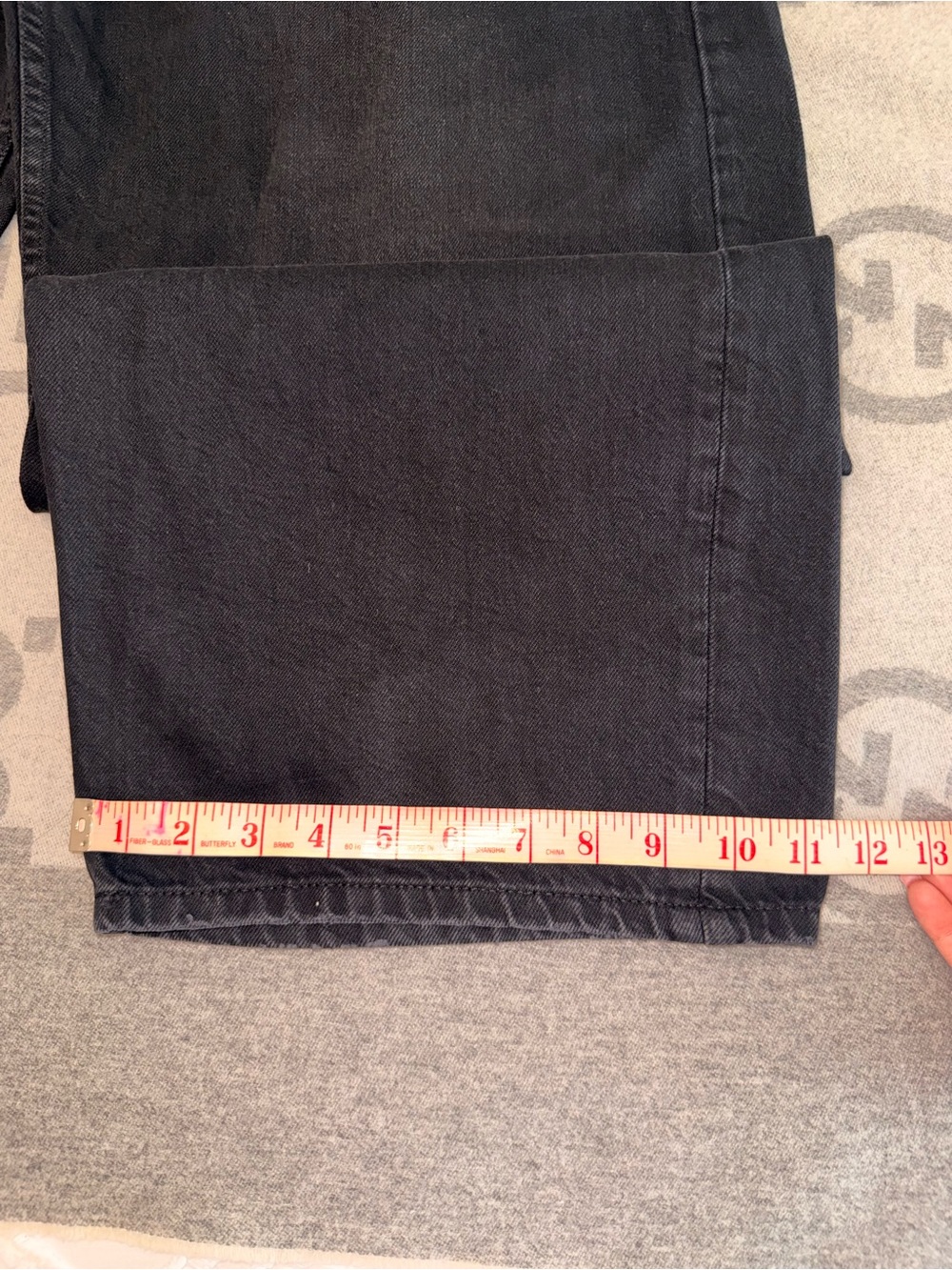 Zara Black Wide Leg Flared Jeans - Picture 3 of 13